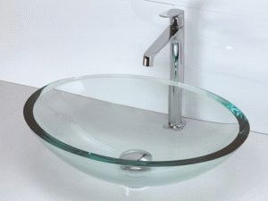 Чаша-раковина стеклянная для ванной