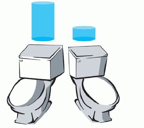 Вместимость бачка унитаза: сколько литров воды помещается?